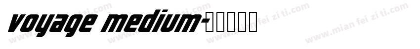 voyage medium字体转换